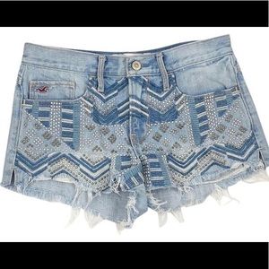 ❤️ Tribal stud high waisted shorts